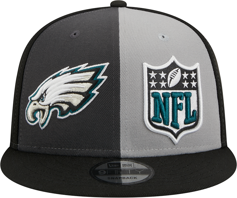 Philadelphia Eagles New Era 2023 Sideline 9FIFTY Snapback Hat - Gray/Black