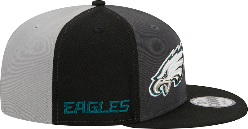 Philadelphia Eagles New Era 2023 Sideline 9FIFTY Snapback Hat - Gray/Black