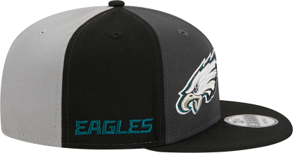 Philadelphia Eagles New Era 2023 Sideline 9FIFTY Snapback Hat - Gray/Black