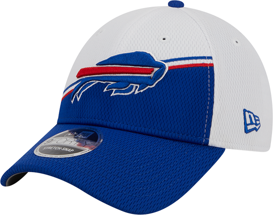 Buffalo Bills New Era 2023 Sideline 9FORTY Adjustable Hat - White/Royal