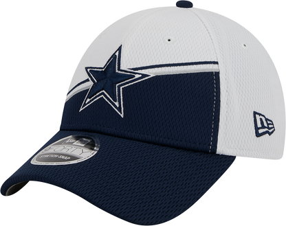 Dallas Cowboys New Era 2023 Sideline 9FORTY Adjustable Hat - White/Navy