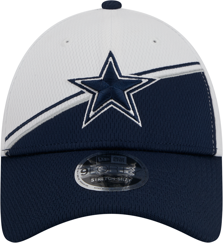 Dallas Cowboys New Era 2023 Sideline 9FORTY Adjustable Hat - White/Navy