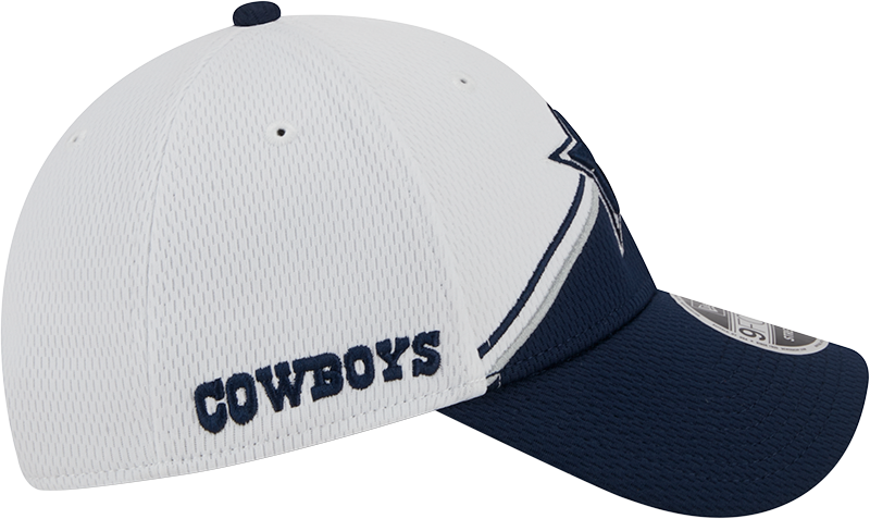 Dallas Cowboys New Era 2023 Sideline 9FORTY Adjustable Hat - White/Navy