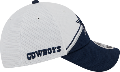 Dallas Cowboys New Era 2023 Sideline 9FORTY Adjustable Hat - White/Navy