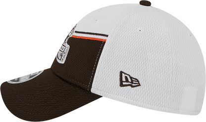 Cleveland Browns New Era 2023 Sideline 9FORTY Adjustable Hat - White/Brown