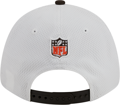 Cleveland Browns New Era 2023 Sideline 9FORTY Adjustable Hat - White/Brown