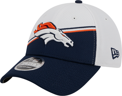 Denver Broncos New Era 2023 Sideline 9FORTY Adjustable Hat - White/Navy