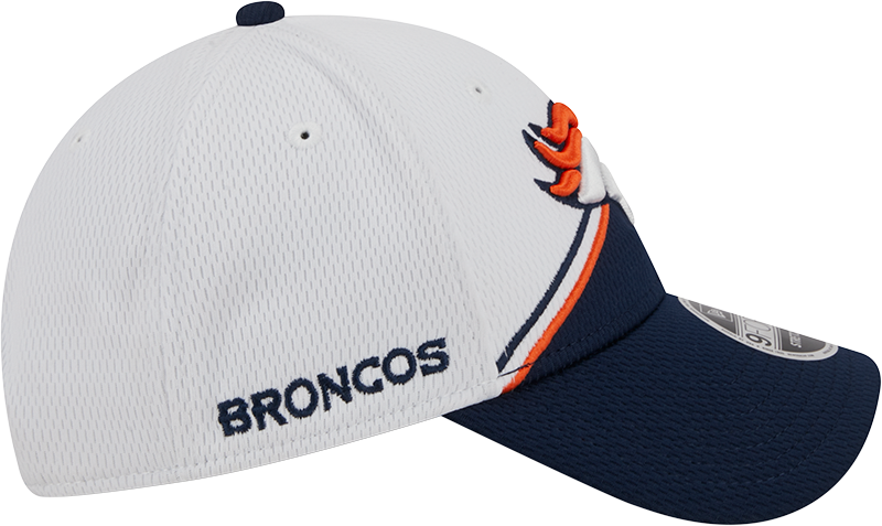 Denver Broncos New Era 2023 Sideline 9FORTY Adjustable Hat - White/Navy