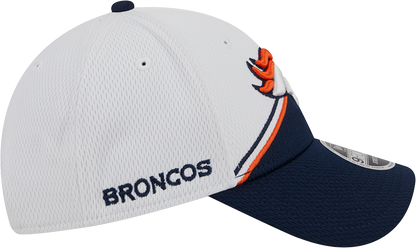 Denver Broncos New Era 2023 Sideline 9FORTY Adjustable Hat - White/Navy