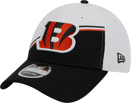 Cincinnati Bengals New Era 2023 Sideline 9FORTY Adjustable Hat - White/Black