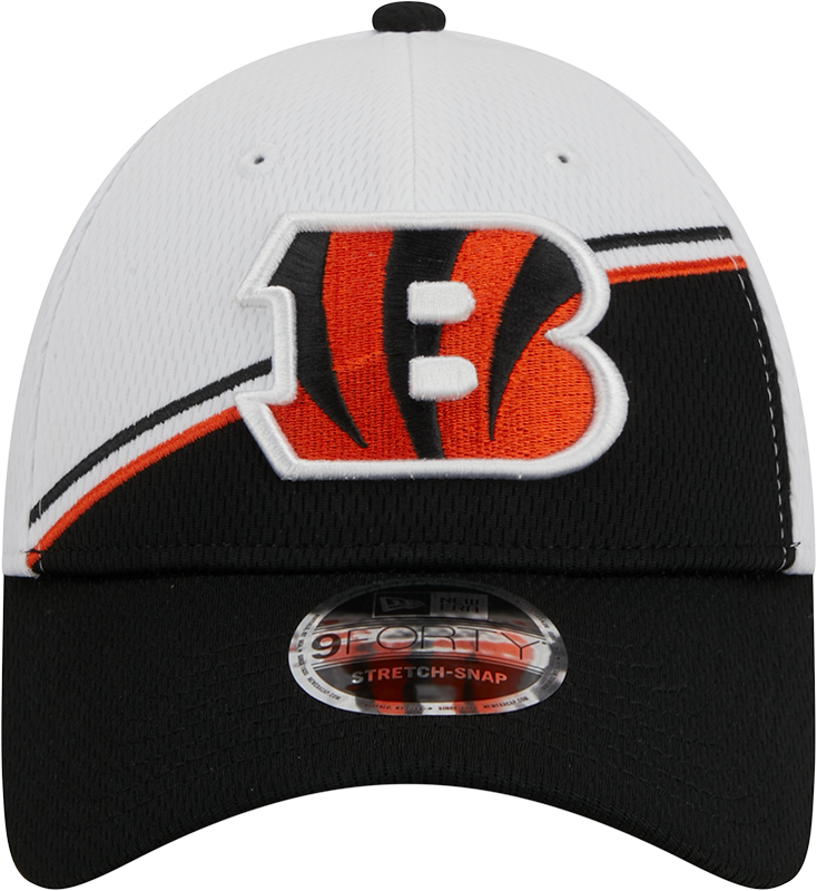 Cincinnati Bengals New Era 2023 Sideline 9FORTY Adjustable Hat - White/Black