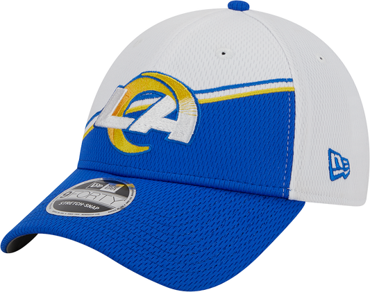 Los Angeles Rams New Era 2023 Sideline 9FORTY Adjustable Hat - White/Royal