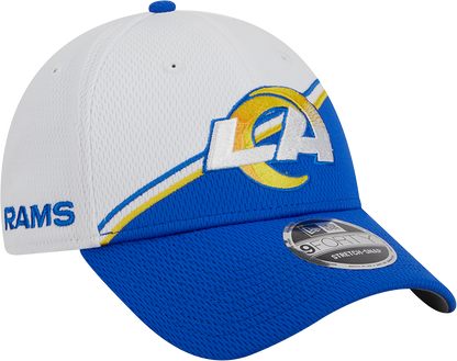 Los Angeles Rams New Era 2023 Sideline 9FORTY Adjustable Hat - White/Royal