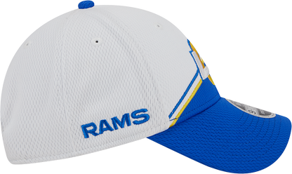 Los Angeles Rams New Era 2023 Sideline 9FORTY Adjustable Hat - White/Royal