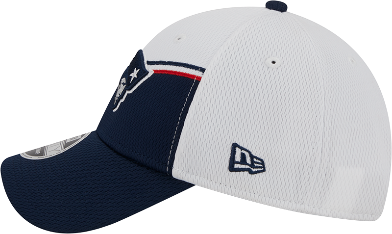 New England Patriots New Era 2023 Sideline 9FORTY Adjustable Hat - White/Navy