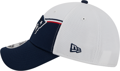 New England Patriots New Era 2023 Sideline 9FORTY Adjustable Hat - White/Navy