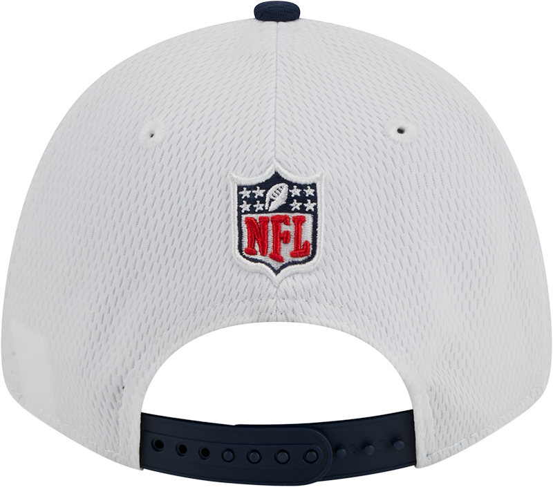 New England Patriots New Era 2023 Sideline 9FORTY Adjustable Hat - White/Navy