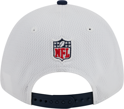 New England Patriots New Era 2023 Sideline 9FORTY Adjustable Hat - White/Navy