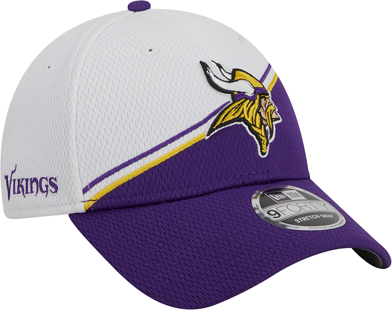 Minnesota Vikings New Era 2023 Sideline 9FORTY Adjustable Hat - White/Purple