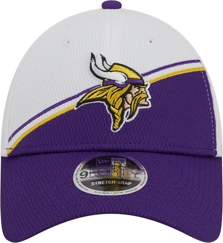 Minnesota Vikings New Era 2023 Sideline 9FORTY Adjustable Hat - White/Purple