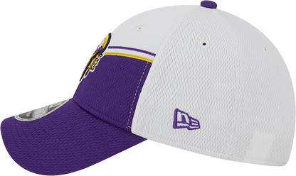 Minnesota Vikings New Era 2023 Sideline 9FORTY Adjustable Hat - White/Purple