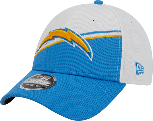 Los Angeles Chargers New Era 2023 Sideline 9FORTY Adjustable Hat - White/Powder Blue