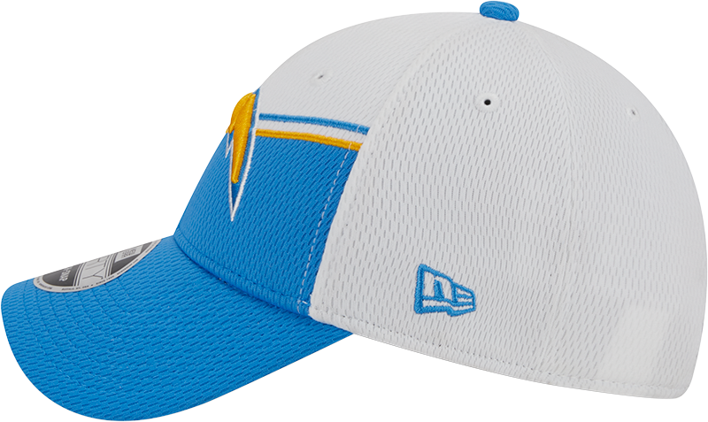 Los Angeles Chargers New Era 2023 Sideline 9FORTY Adjustable Hat - White/Powder Blue