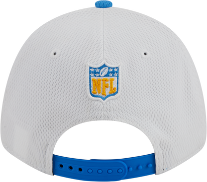 Los Angeles Chargers New Era 2023 Sideline 9FORTY Adjustable Hat - White/Powder Blue