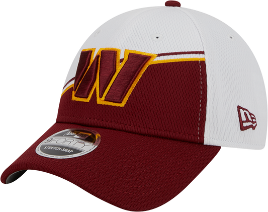 Washington Commanders New Era 2023 Sideline 9FORTY Adjustable Hat - White/Burgundy