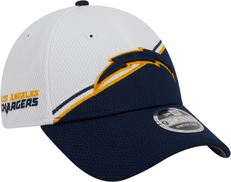 Los Angeles Chargers New Era 2023 Sideline 9FORTY Adjustable Hat - White/Navy