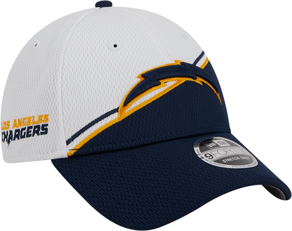 Los Angeles Chargers New Era 2023 Sideline 9FORTY Adjustable Hat - White/Navy