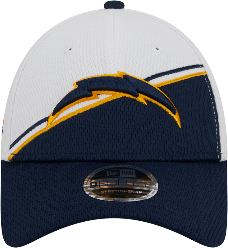 Los Angeles Chargers New Era 2023 Sideline 9FORTY Adjustable Hat - White/Navy