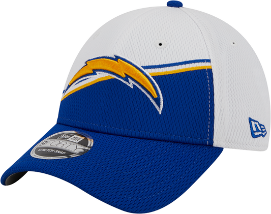 Los Angeles Chargers New Era 2023 Sideline 9FORTY Adjustable Hat - White/Royal