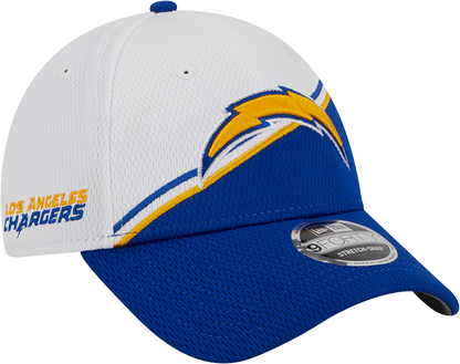 Los Angeles Chargers New Era 2023 Sideline 9FORTY Adjustable Hat - White/Royal