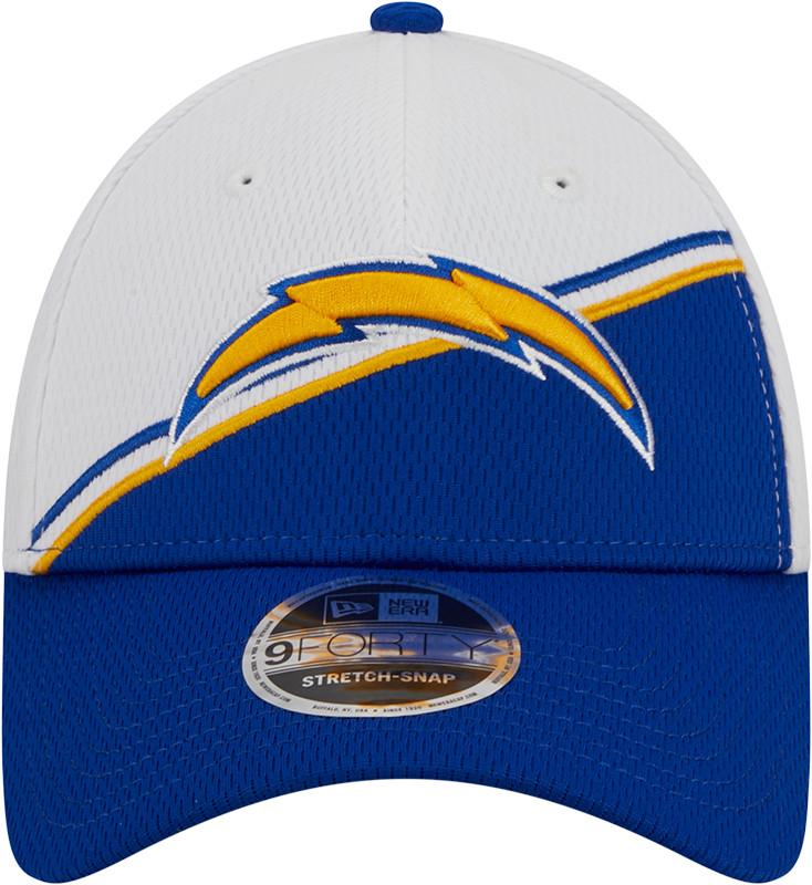 Los Angeles Chargers New Era 2023 Sideline 9FORTY Adjustable Hat - White/Royal