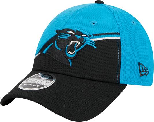 Carolina Panthers New Era 2023 Sideline 9FORTY Adjustable Hat - Blue/Black