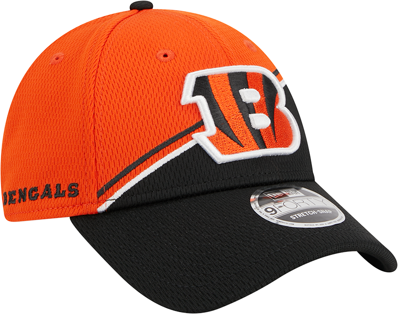 Cincinnati Bengals New Era 2023 Sideline 9FORTY Adjustable Hat - Orange/Black