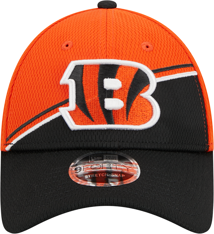 Cincinnati Bengals New Era 2023 Sideline 9FORTY Adjustable Hat - Orange/Black