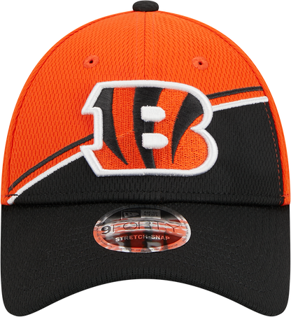 Cincinnati Bengals New Era 2023 Sideline 9FORTY Adjustable Hat - Orange/Black