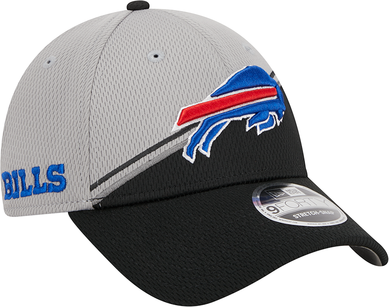 Buffalo Bills New Era 2023 Sideline 9FORTY Adjustable Hat - Gray/Black