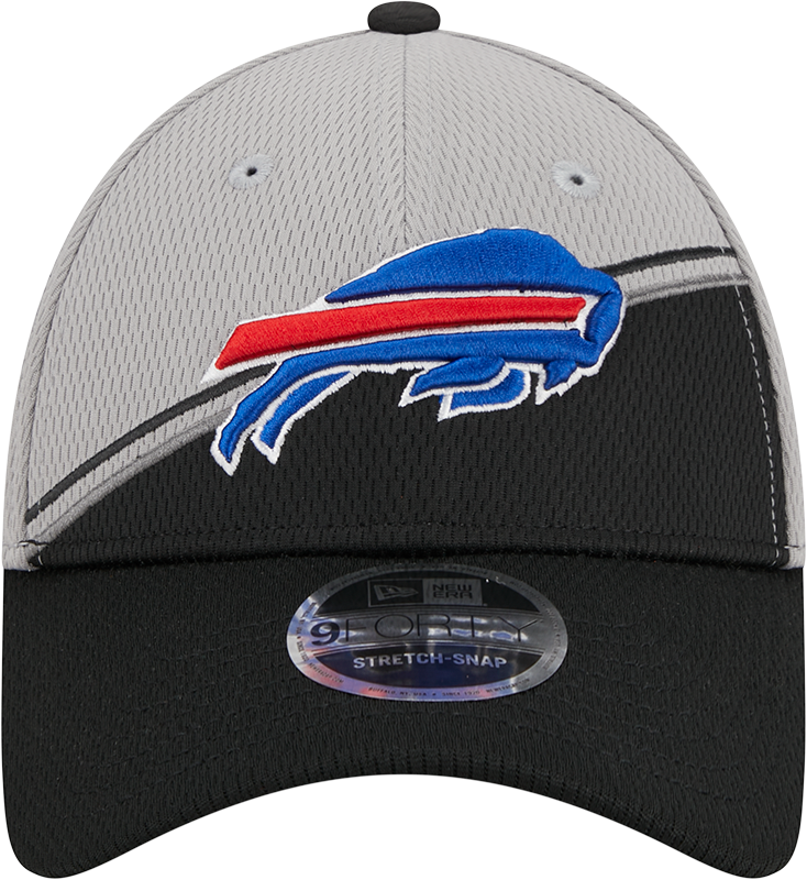 Buffalo Bills New Era 2023 Sideline 9FORTY Adjustable Hat - Gray/Black