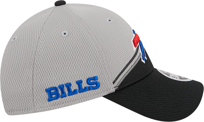 Buffalo Bills New Era 2023 Sideline 9FORTY Adjustable Hat - Gray/Black