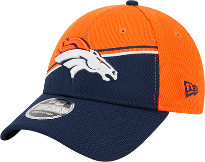 Denver Broncos New Era 2023 Sideline 9FORTY Adjustable Hat - Orange/Navy