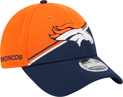 Denver Broncos New Era 2023 Sideline 9FORTY Adjustable Hat - Orange/Navy