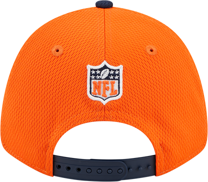 Denver Broncos New Era 2023 Sideline 9FORTY Adjustable Hat - Orange/Navy