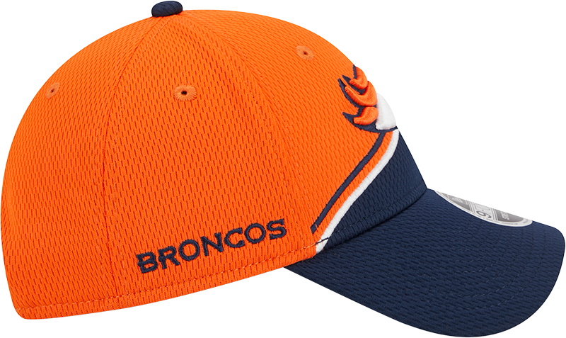 Denver Broncos New Era 2023 Sideline 9FORTY Adjustable Hat - Orange/Navy