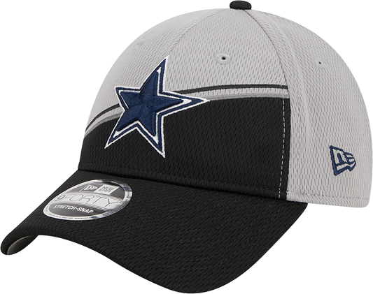 Dallas Cowboys New Era 2023 Sideline 9FORTY Adjustable Hat - Gray/Black