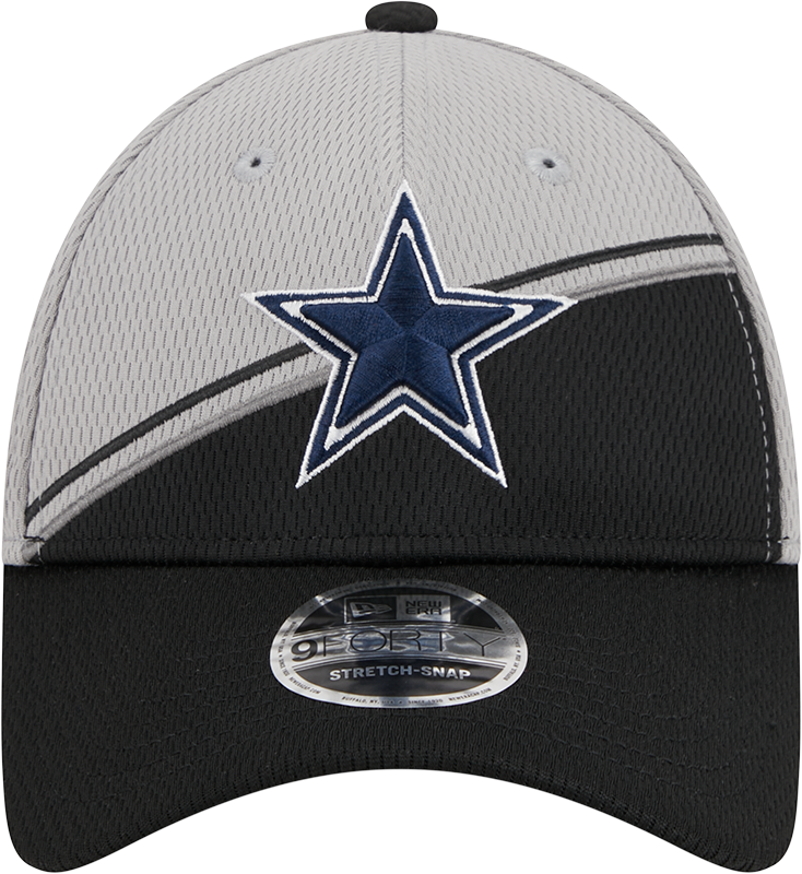 Dallas Cowboys New Era 2023 Sideline 9FORTY Adjustable Hat - Gray/Black