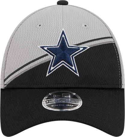 Dallas Cowboys New Era 2023 Sideline 9FORTY Adjustable Hat - Gray/Black