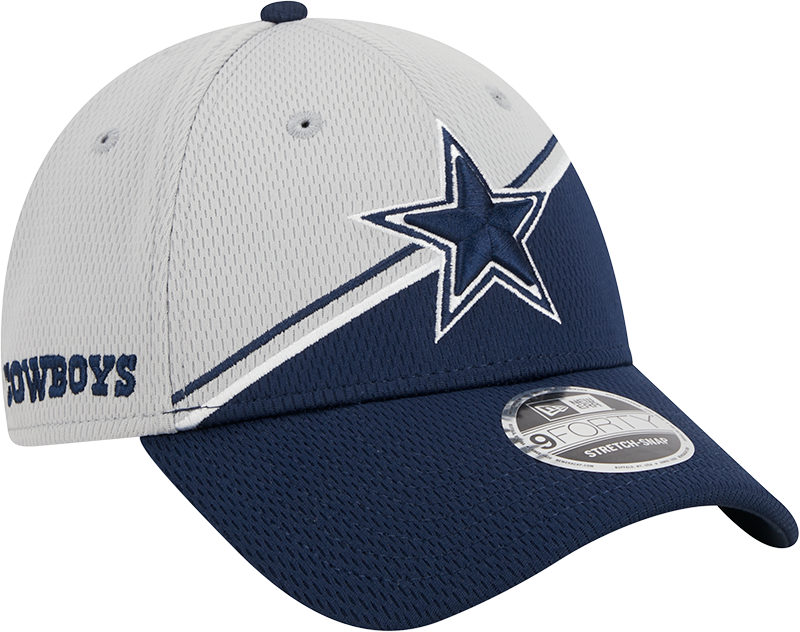 Dallas Cowboys New Era 2023 Sideline 9FORTY Adjustable Hat - Gray/Navy